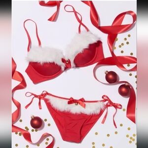 2-PC  " Mrs Claus " 38C-L (Red / White)